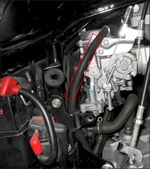 Honda rebel puke tube